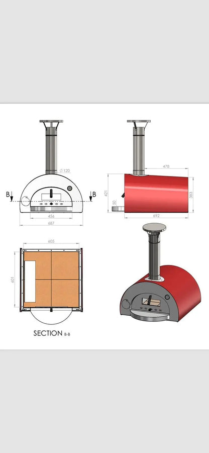 Four à pizza Hybrid Bois et Gaz montana chefs lifestyle.co