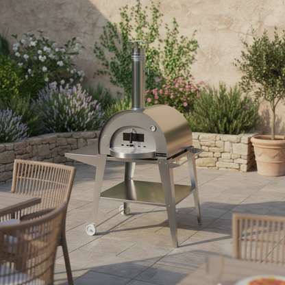 FOUR A PIZZA MONTANA CHEFS AVEC CHARIOT ET BRULEUR (OFFRE EXEPTIONNELLE)