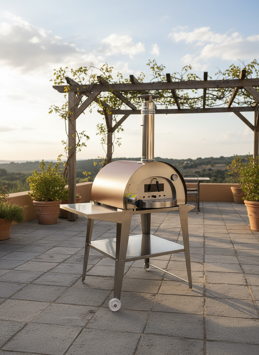 FOUR A PIZZA MONTANA CHEFS AVEC CHARIOT ET BRULEUR (OFFRE EXEPTIONNELLE)